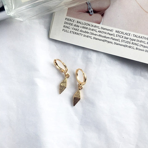 Legenstar 2019 New Fashion Hammered Earring For Womens Gold Color Meatal Jewelry Alloy Geometric Hoop Statement Earrings