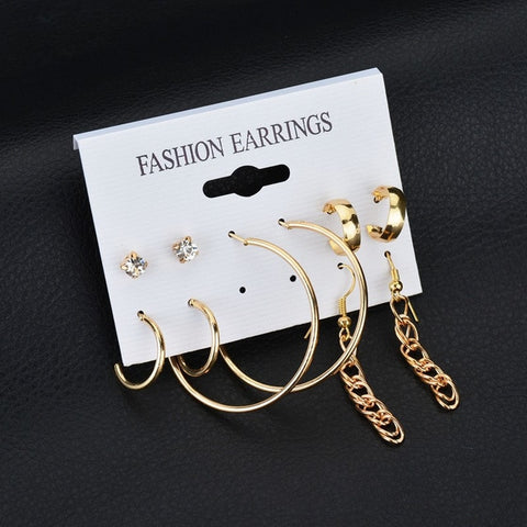 Modyle 2019 New Fashion 12 pairs/set White Simulated Pearl Stud Earrings For Women Jewelry Accessories