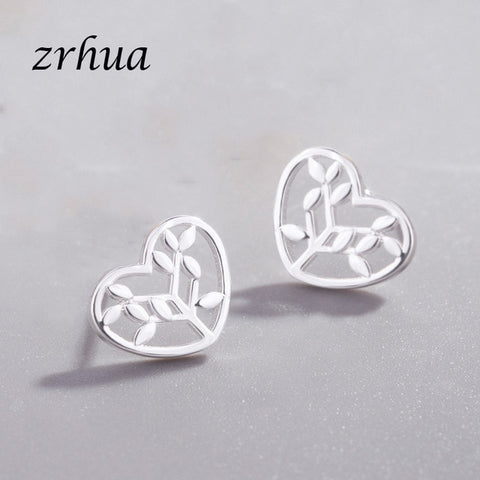 2019 Newest 925 Silver Needle Women's Jewelry Fashion Cute Chic Stud Earrings for School Girls Kids Lady Birthday Accessories