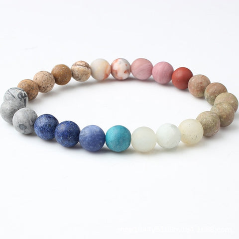 Natural Crystal Stone Beads Bracelet Universe Eight Plants Galaxy Solar System Bracelets for Men or Women Dropship