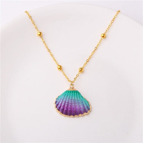 2019 Boho Conch Shell Necklace Sea Beach Shell Pendant Necklace For Women Collier Femme Shell Cowrie Summer Jewelry Bohemian