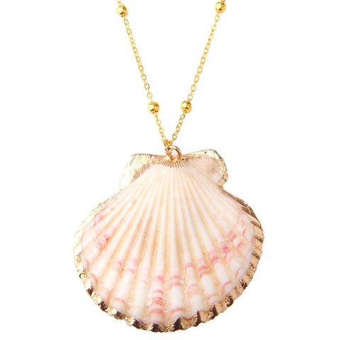 2019 Boho Conch Shell Necklace Sea Beach Shell Pendant Necklace For Women Collier Femme Shell Cowrie Summer Jewelry Bohemian