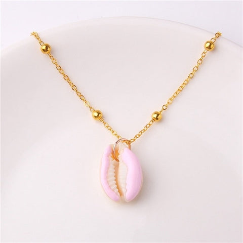 2019 Boho Conch Shell Necklace Sea Beach Shell Pendant Necklace For Women Collier Femme Shell Cowrie Summer Jewelry Bohemian