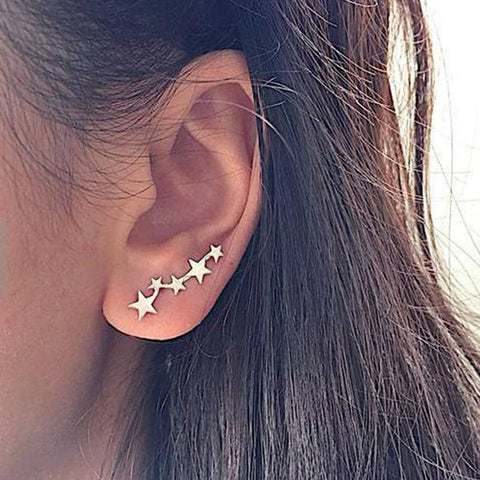 2019 New Crystal Flower Drop Earrings for Women Fashion Jewelry Gold Silver Rhinestones Earrings Gift for Party Best Friend