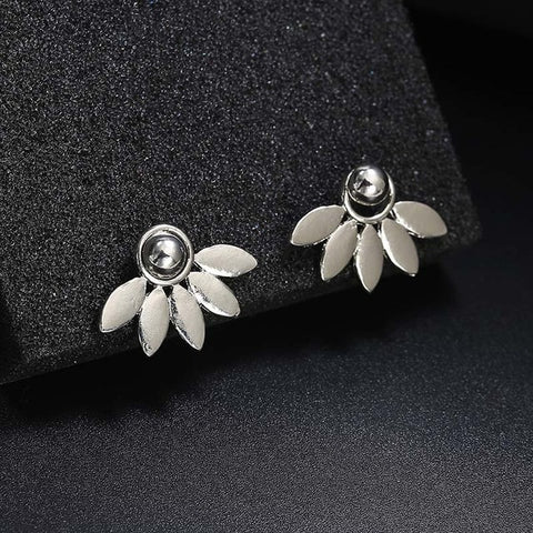 2019 New Crystal Flower Drop Earrings for Women Fashion Jewelry Gold Silver Rhinestones Earrings Gift for Party Best Friend