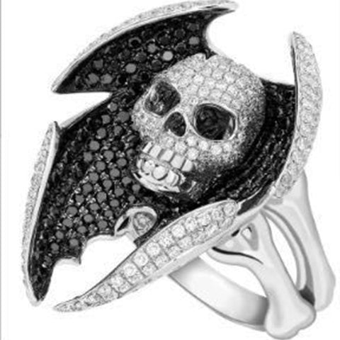 Free Fan Spider Dragon Skull Hip Hop Gothic Rings Female Punk Rock Crystal Animal Men Ring Jewelry Accessories Party Gift 2019