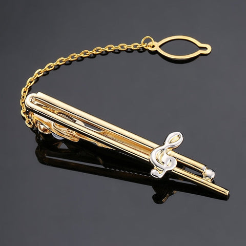 DY New and high quality laser engraving tie clip  fashion style  gold  silver and black men's business tie pin Free Delivery