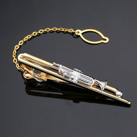 DY New and high quality laser engraving tie clip  fashion style  gold  silver and black men's business tie pin Free Delivery