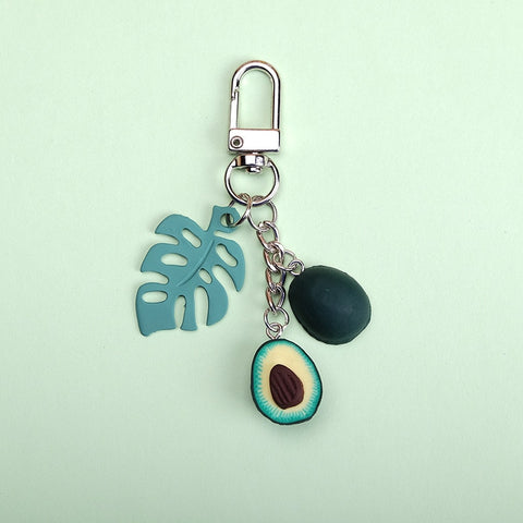 2018 New Simulation Fruit Avocado Heart-shaped Keychain Fashion Jewelry Gift For Women