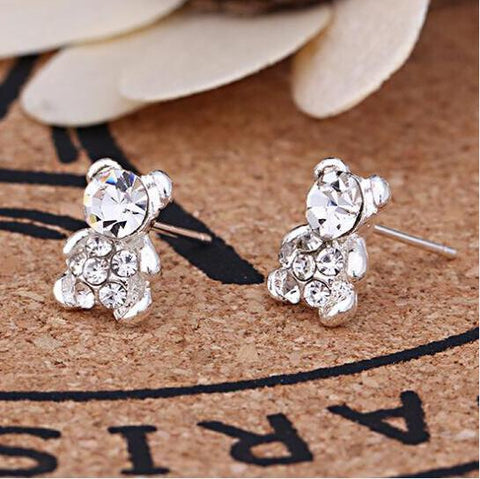 Earrings For Women Pearl Cute Fashion Girls Animal Jewelry Trend Rabbit Flower Heart Silver Fruit Cherry Butterfly Classic