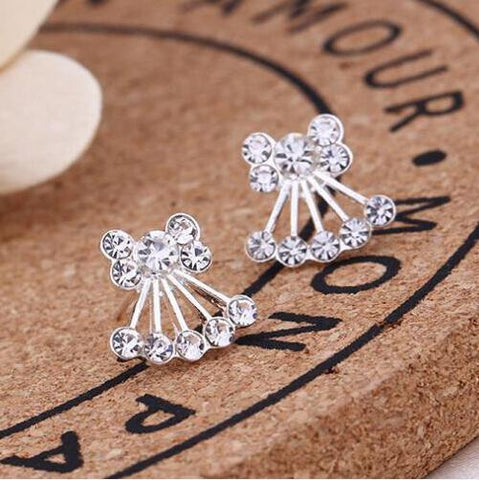 Earrings For Women Pearl Cute Fashion Girls Animal Jewelry Trend Rabbit Flower Heart Silver Fruit Cherry Butterfly Classic