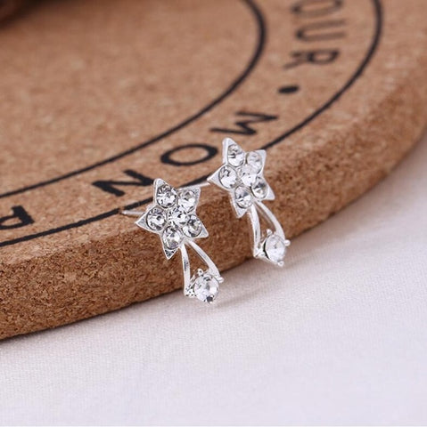 Earrings For Women Pearl Cute Fashion Girls Animal Jewelry Trend Rabbit Flower Heart Silver Fruit Cherry Butterfly Classic