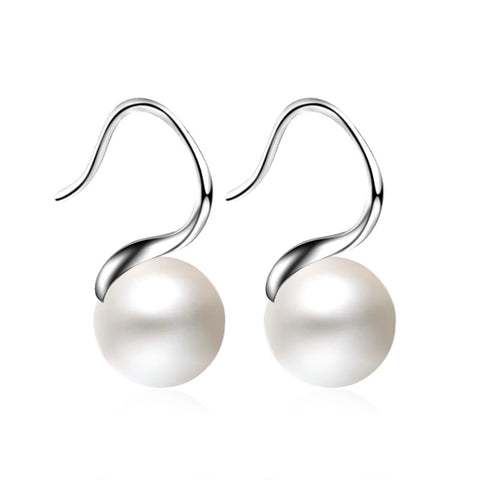 XIYANIKE 925 Sterling Silver Elegant And Simple Pearls Stud Earrings For Women Sterling-silver-jewelry Boucle d'oreille VES6218