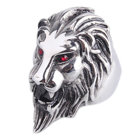 Free Fan Retro Gothic Punk Men Rings Trendy Skull Wolf Dragon Male Rings Jewelry Halloween Accessories Anillo Hombre Bijoux